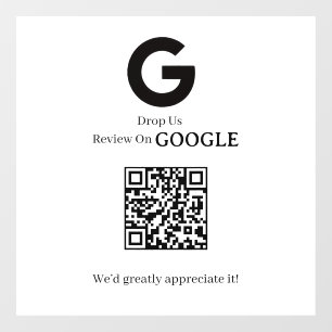 Code QR Panneau d'affichage des avis Google pour