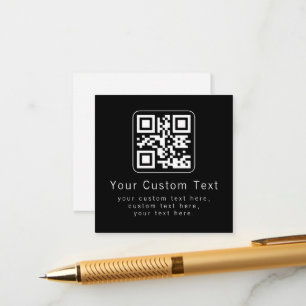 Code QR personnalisable & modèle de texte modifiab
