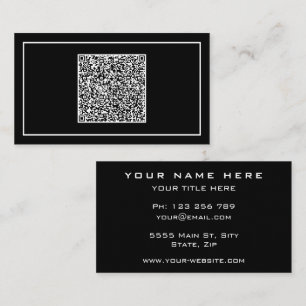 Code QR personnalisé Carte de visite votre propre 