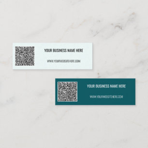 Code QR personnalisé et Carte de visite texte pers