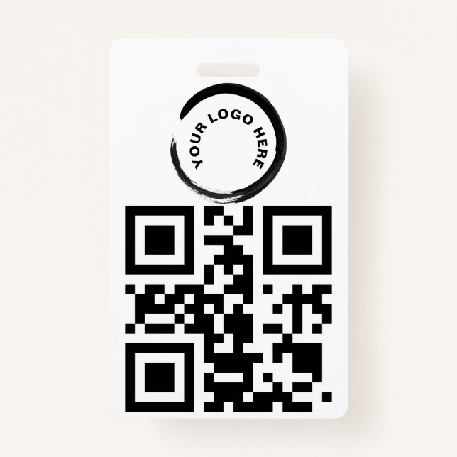 Code QR personnalisé et / ou badge de logo (Devant)