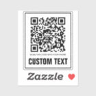 Code QR personnalisé et Sticker de texte