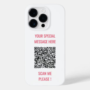 Code QR personnalisé Info Texte Cadeau coque iphon