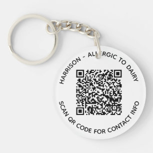 Code QR personnalisé nom texte contact information