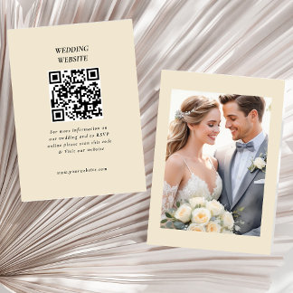 Code QR personnalisé photo moderne| RSVP | Site |