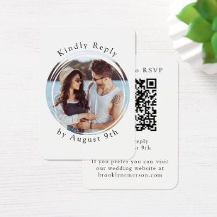 Code QR photo minimaliste Scannez-moi pour répondr
