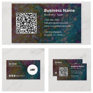 Code QR scannable de logo de carte de visite