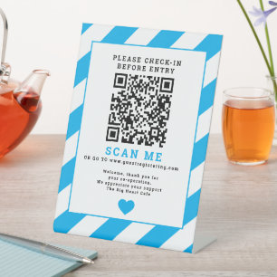 Code QR Scannez-moi Panneau d'enregistrement des e