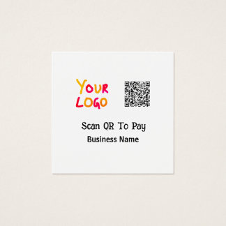 Code QR simple et minimal pour payer le nom de l'e