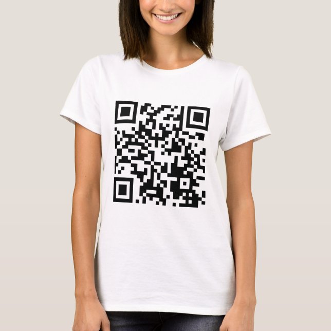 code qr sympa drôle t-shirt mignon avec code qr (Devant)