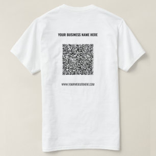 Code QR T-Shirt Texte personnalisé - Promotion pro