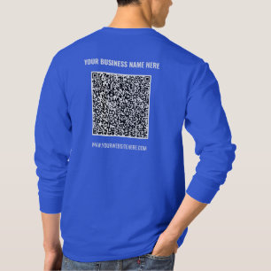 Code QR T-Shirt Votre Nom D'Entreprise Information
