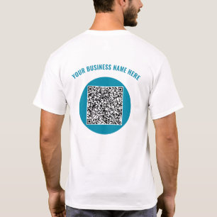 Code QR Texte personnalisé T-shirt professionnel C