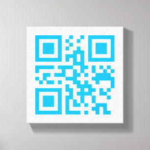 Code QR visuel sur toile emboutie Premium (Gloss)