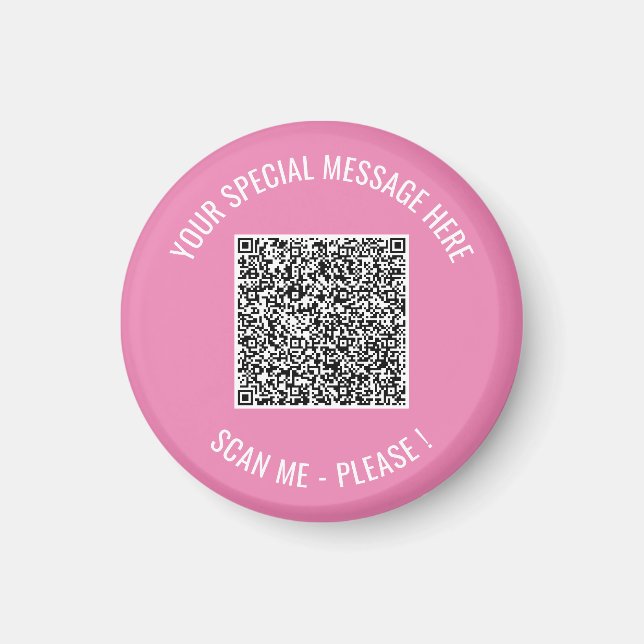 Code QR Votre Message Spécial Surprise Magnet Cade (Devant)