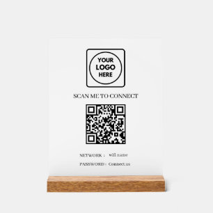 Code QR Wifi Conception de logo personnalisé pou