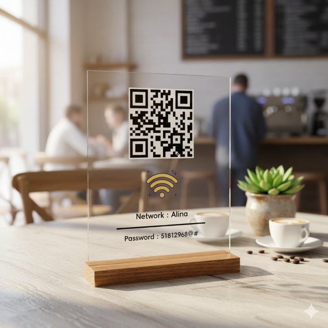 Code QR Wifi personnalisé | Mot de passe réseau mo (Créateur téléchargé)