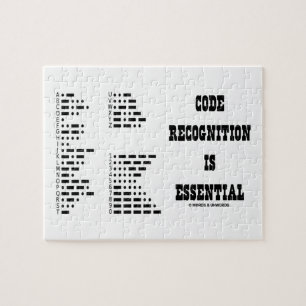 Code Recognition Is Essential (Morse Code) Jigsaw Puzzle