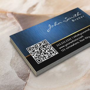 Code Royal QR Carte de visite du courtier immobili