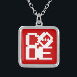 CODE SILVER PLATED NECKLACE<br><div class="desc">LOVE CODE

Globe Trotters specialises in idiosyncratic imagery from around the globe. Here you will find unique Greeting Cards,  Postcards,  Posters,  Mousepads and more.</div>