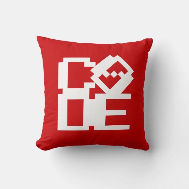 CODE THROW PILLOW (Front)
