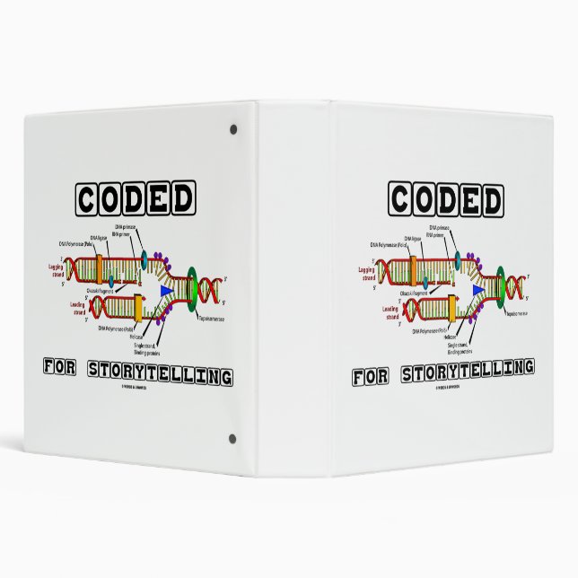 Coded For Storytelling DNA Replication Binder (Background)
