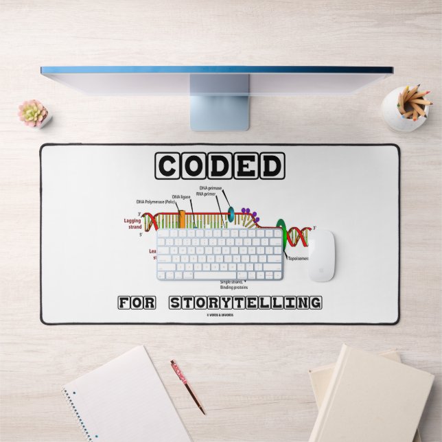 Coded For Storytelling DNA Replication Desk Mat (Office 1)