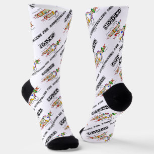Coded For Storytelling DNA Replication Socks