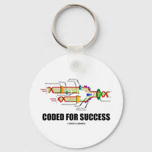 Coded For Success (DNA Replication) Keychain