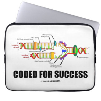 Coded For Success (DNA Replication) Laptop Sleeve