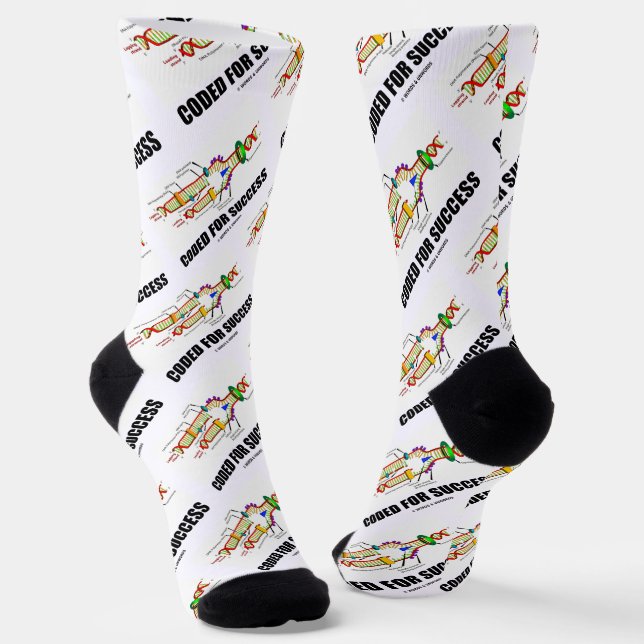 Coded For Success DNA Replication Socks (Angled)