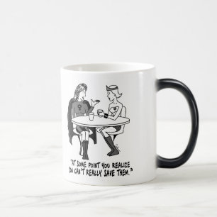 Codependent Superheroines Morphing Mug