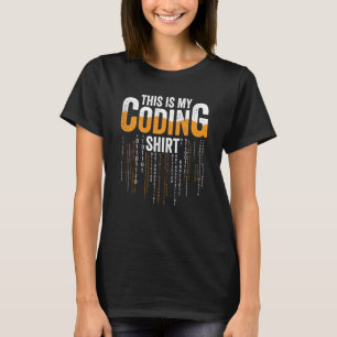 Coder Apparel This Is My Coding Programmer Geek M T-Shirt