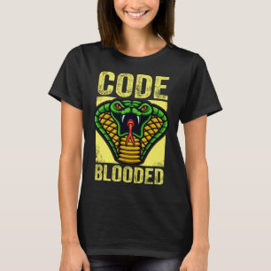 Coder coding coder computer snake developer T-Shirt