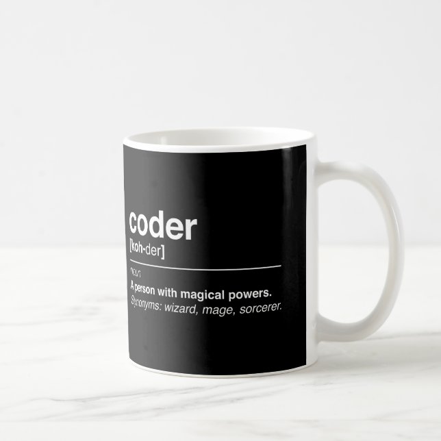 Coder definition coffee mug (Right)
