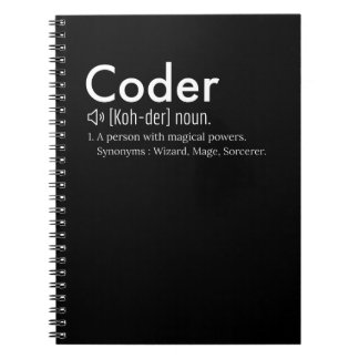 Coder Definition - programming language lovers  Notebook