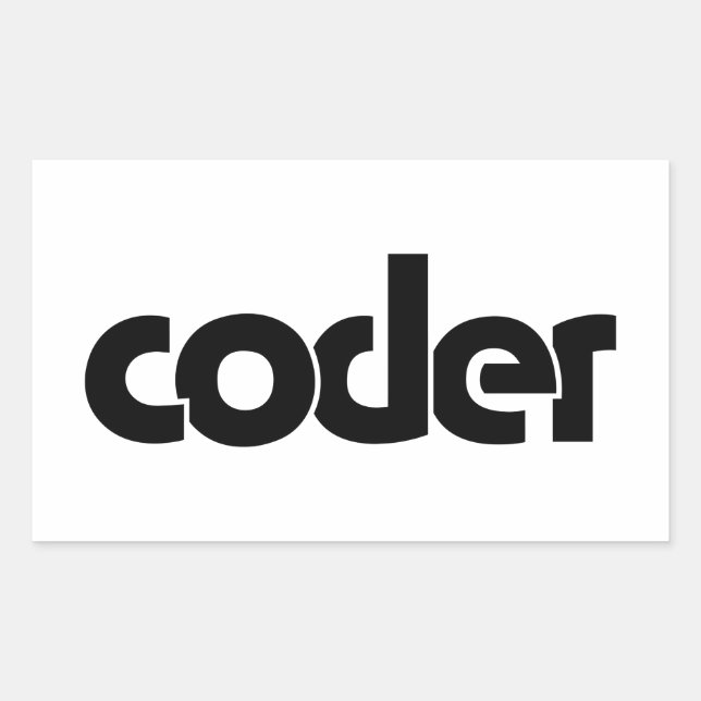 Coder Sticker (Front)