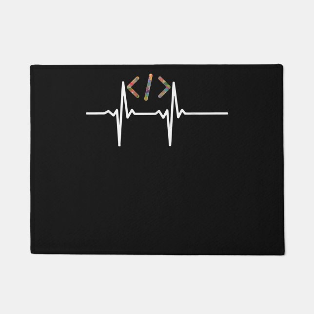 Coders Funny | Computer Software Programmer Coding Doormat (Front)