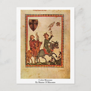 Codex Manesse By Master Of Manesse Postcard