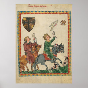 Codex Manesse - King Konrad Young Poster