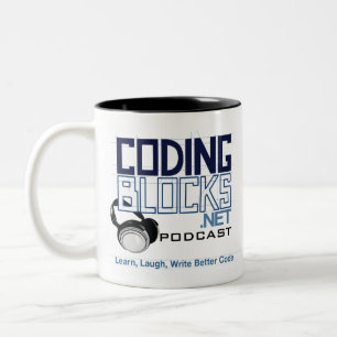 Coding Blocks Two-Tone Coffee Mug