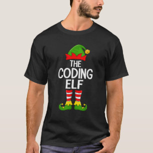 Coding Elf Xmas Matching Family Elf Squad Christma T-Shirt