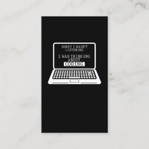 Coding Fun Computer Engineer Funny Programmer Business Card