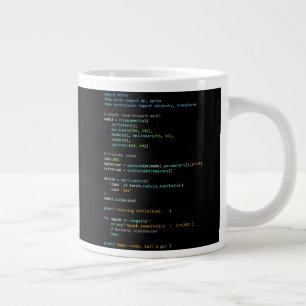 Coding Humor - Developer Logic and Tech Life Large Coffee Mug
