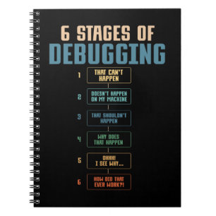 Coding Humour Debugging Programming Bug Coder Notebook
