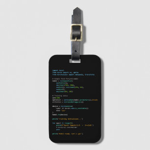Coding Humour - Developer Logic and Tech Life Luggage Tag