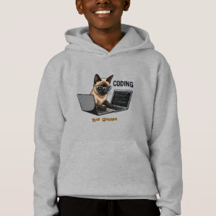 Coding Siamese Cat Cartoon