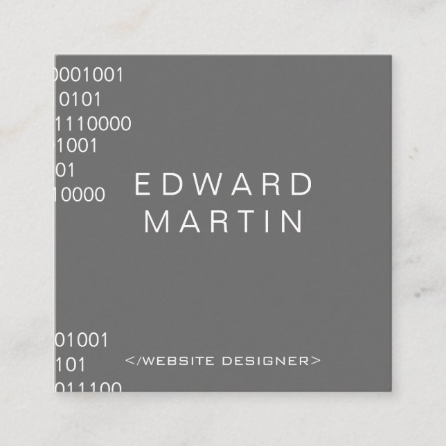 Coding Square Business Card (Front)