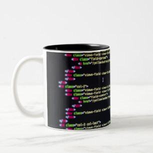 coding-theme-mug Two-Tone coffee mug
