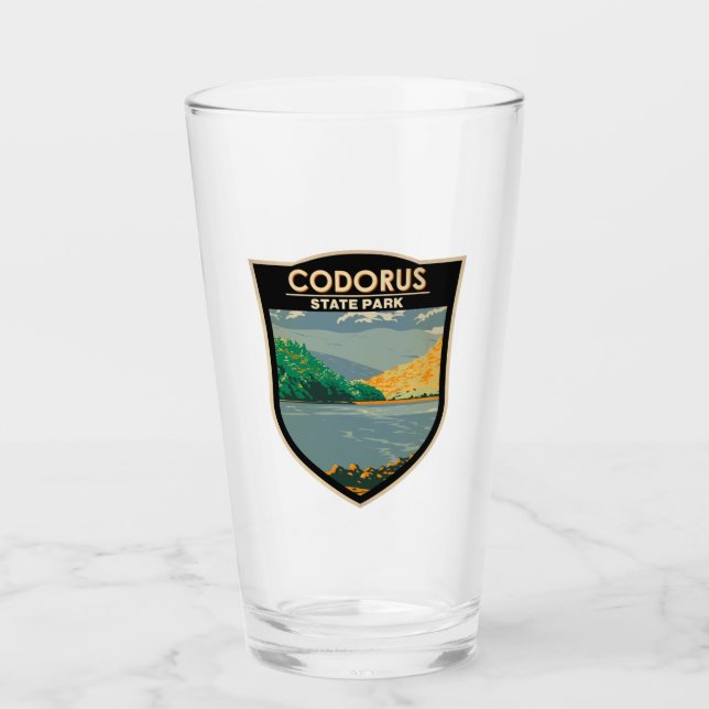 Codorus State Park Pennsylvania Badge Glass (Front)